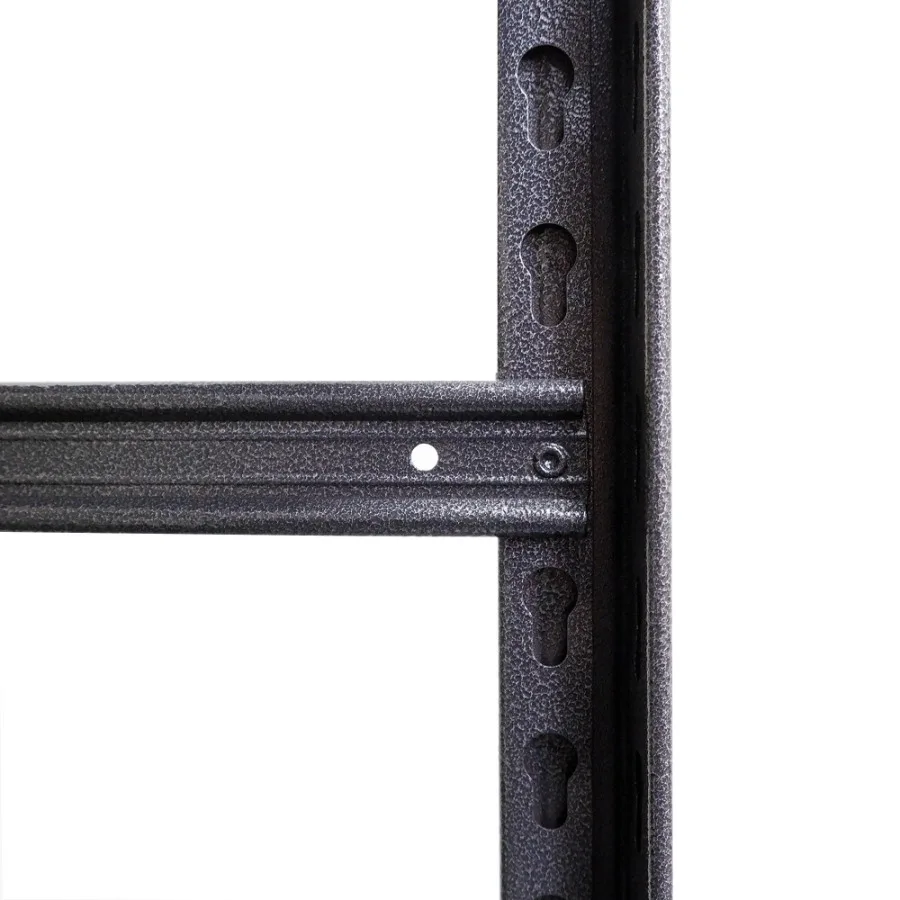 أرفف تخزين 5 طبقات وحدة رفوف معدنية شديدة التحمل وحدات رفوف قابلة للتعديل ورف تخزين رف جراج المطبخ H72 W35.4 #2