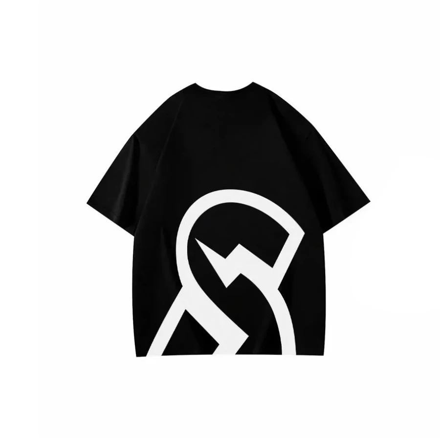 

New pure cotton American simple loose mens and womens short-sleeved T-shirt summer
