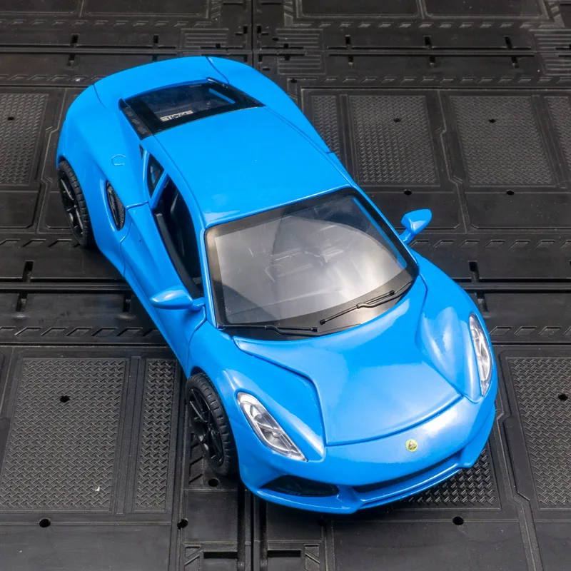 

1:24 Lotus alloy supercar model car ornament, doors and trunk can be opened, boys' toy car gift
