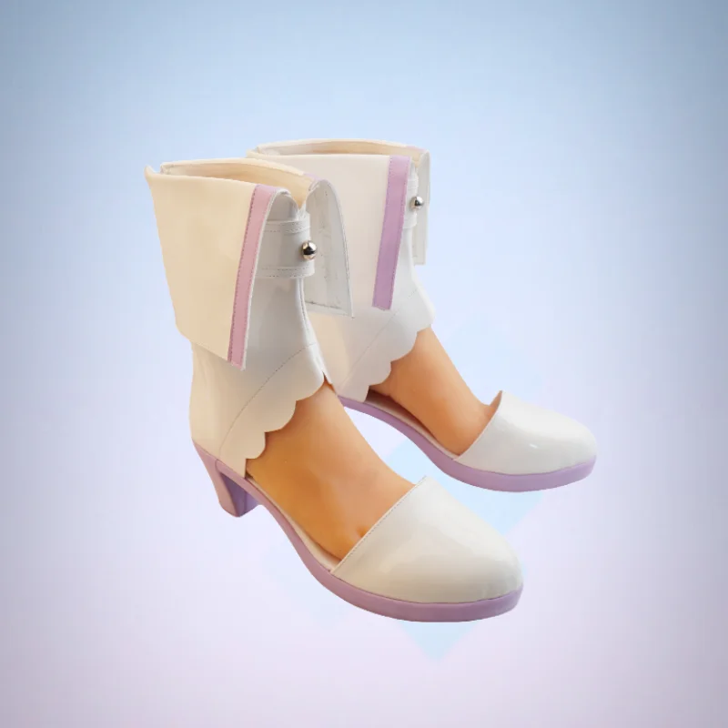 Steins Gate Makise Kurisu Christina The Zombie Cosplay Kostüm Hochzeitskleid Schuhe Weiße Schuhe mit hohen Absätzen Handgefertigte Stiefel