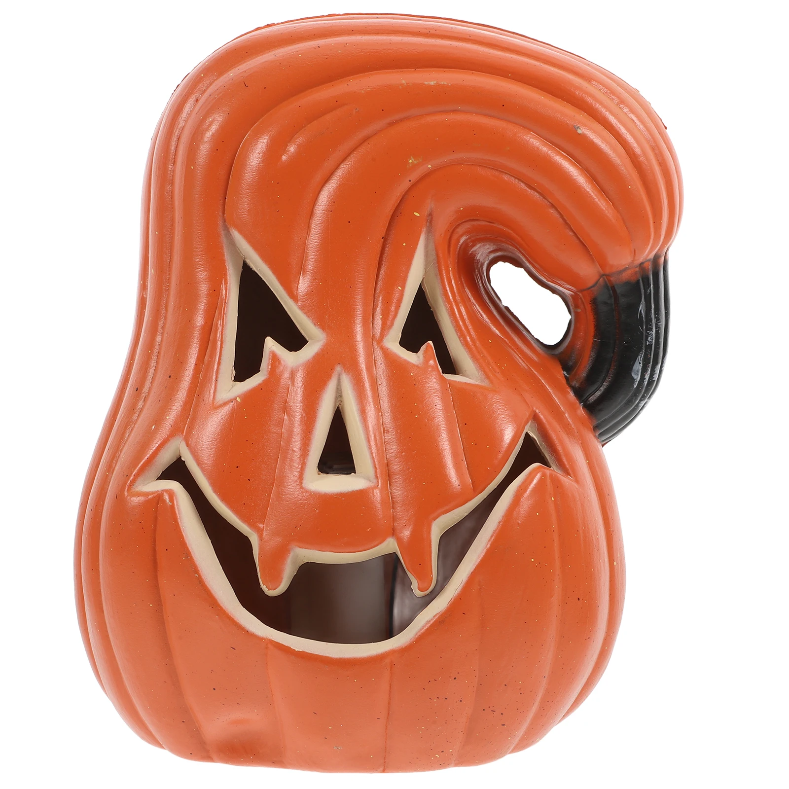 

Halloween Party Prop 15x12x17cm Orange Pumpkin Shape Fine Workmanship Plastic Haunted House Festival Show Decoration