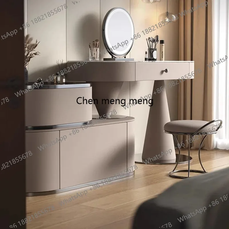 

Туалетный столик-тумба белый с полками, для кофе-бара, кабинета, удобный, для макияжа, мебель для дома