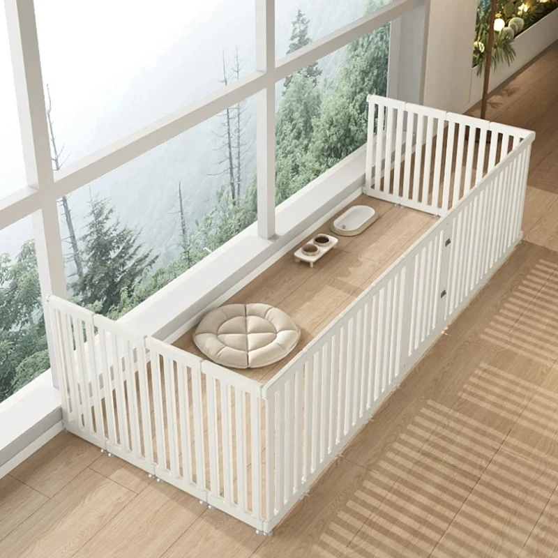 Modern Modular Supplies Dog Fence Nordic Folding Indoor Balcony Kennel Circle Dog Fence Large Playpen Kojec Dla Psa Pet Supplies