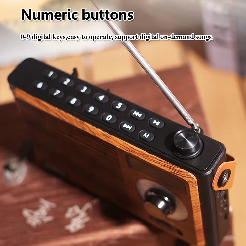 المحمولة خمر راديو FM AM الكلاسيكية الرجعية ضبط أجهزة الراديو اللاسلكية Hifi بلوتوث 5.4 المتكلم TF بطاقة U القرص مشغل موسيقى MP3