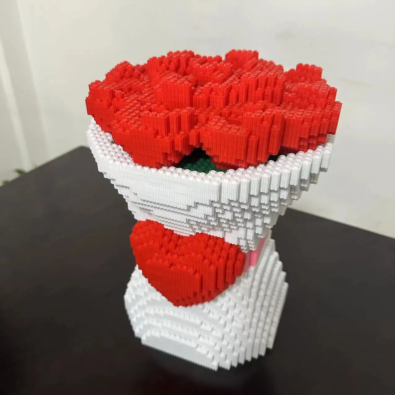 الإبداعية 11000 قطعة اللبنات الوردية لعبة نموذج زهرة مجموعة التعليمية صعوبة عالية التراص كتل لعبة هدية عيد الحب