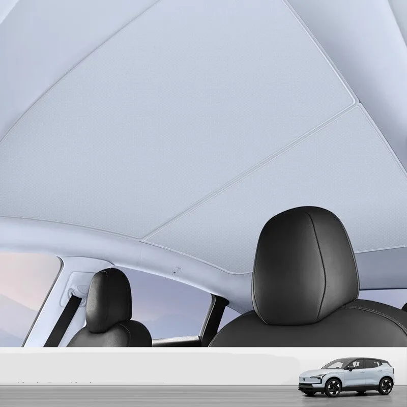 

For Volvo EX30 Sunshade Roof Foldable Glass Sun Block Light Thickened Beige