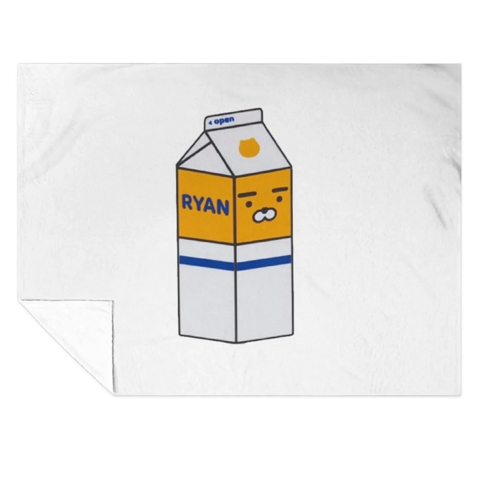 

APEACH Milk Carton Throw Blanket Soft Plaid Thermal Summer Blankets For Sofas Blankets