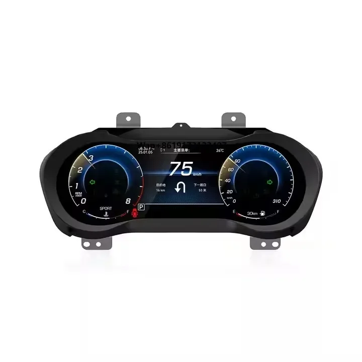 12.3 Inch Digital Cluster for 2014-2023 Car LCD Dashboard Instrument Panel Speed Meter Cockpit Player