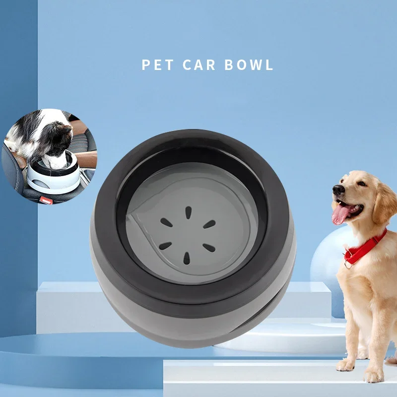 Water-free pet cat bowl, water-proof, plastic portable dog bowl, dog accessories