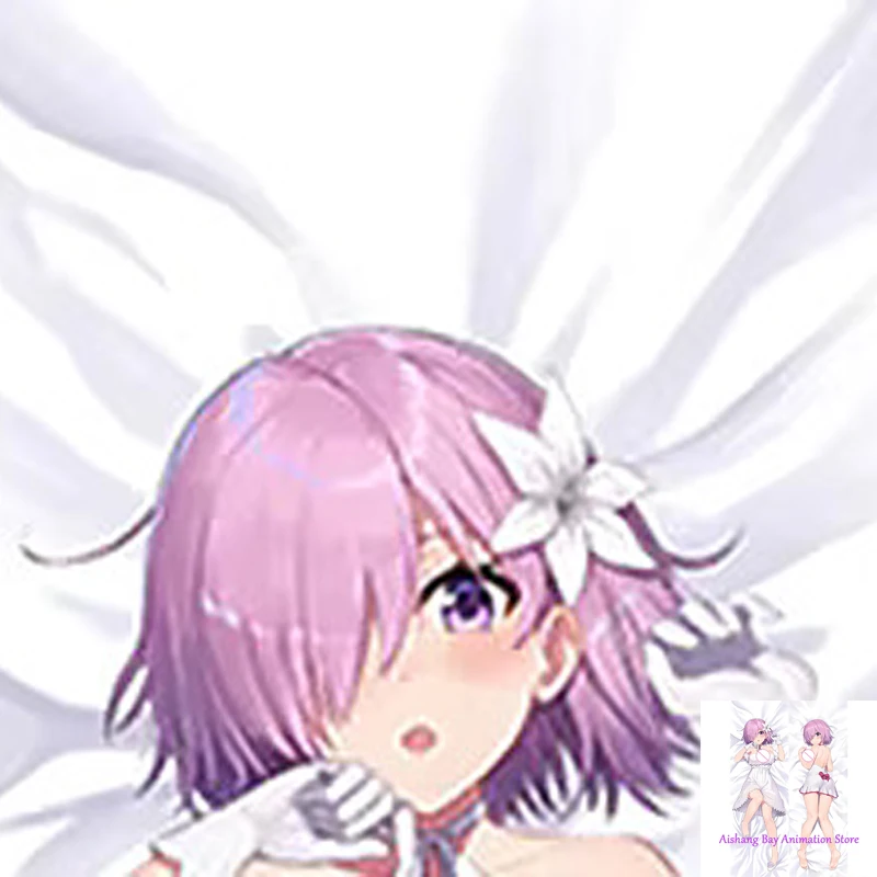 

Dakimakura Anime Pillow Cover Mash Kyrielight Double Sided Print Life-size Body Decoration