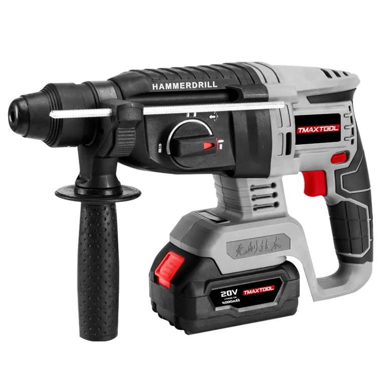 

Аккумуляторный перфоратор-отбойник 20В с литиевой батареей, бесщеточный, с регулируемой рукояткой, 26 мм