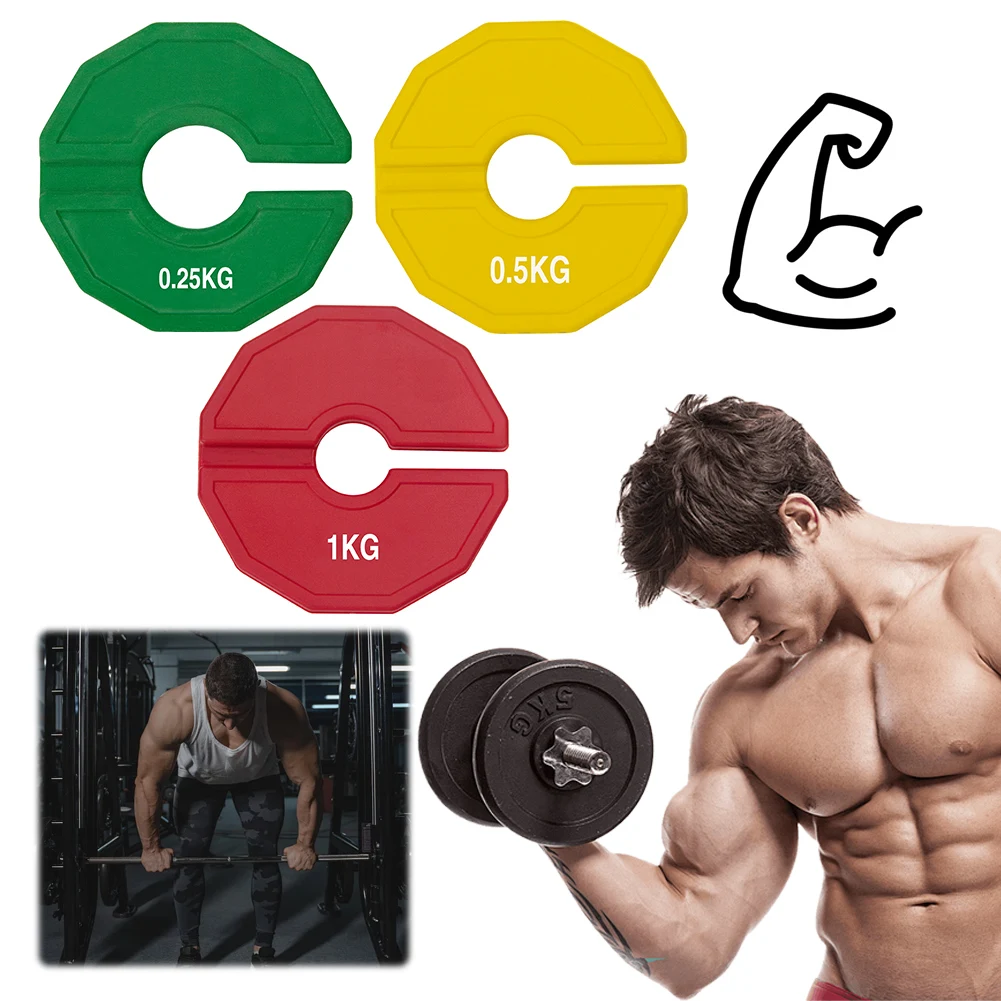 2Pcs Standard Weight Plates Non Slip Micro Weight Plates Set Multi-Function Barbell Free Weight Plate Set for Weightlifting