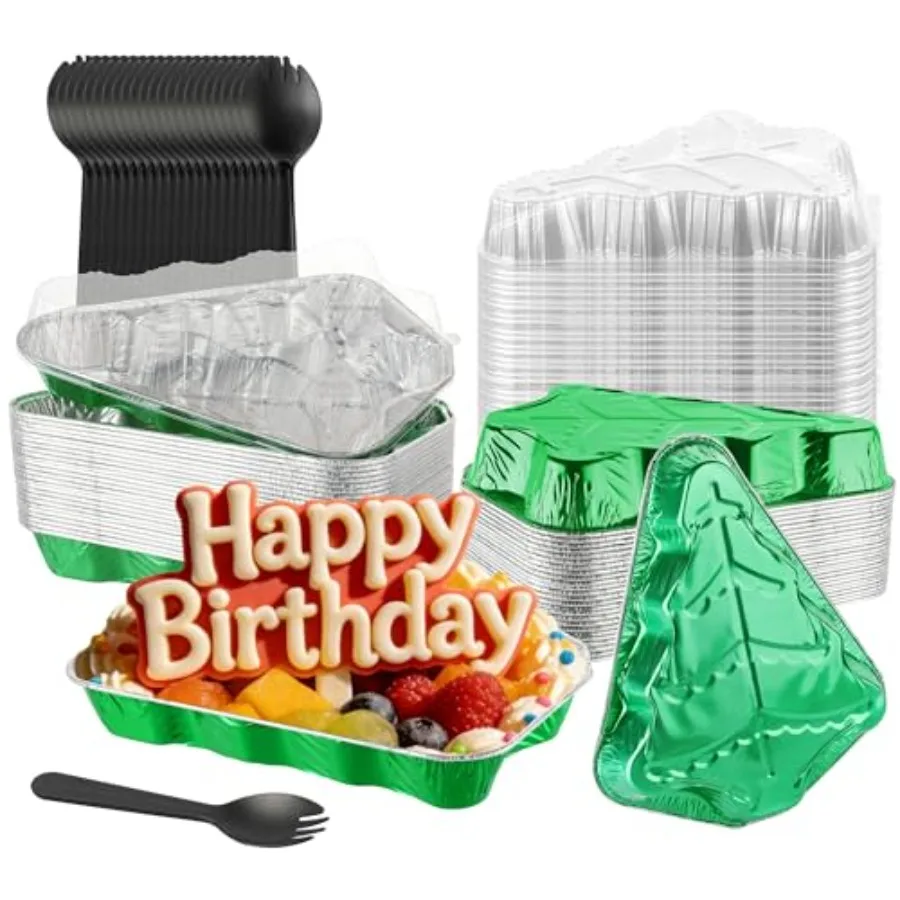 

Мини-формы для кексов с крышками, 25 шт., 39 унций, фольгированные одноразовые мини-формы для выпечки, индивидуальные алюминиевые формы для кексов и печенья