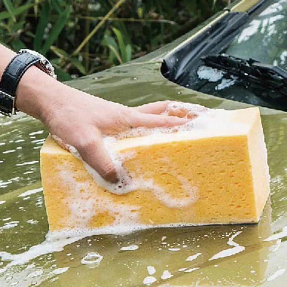 Esponja de lavado de coche útil, almohadilla de limpieza portátil de nido de abeja ligero, herramienta de limpieza de ventanas, esponja de cuidado de coche