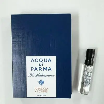 

Acqua di Parma Blu Mediterraneo - Arancia di Capri Eau de Toilette, 1.5ml with card backing. Original Perfume for Women/Men