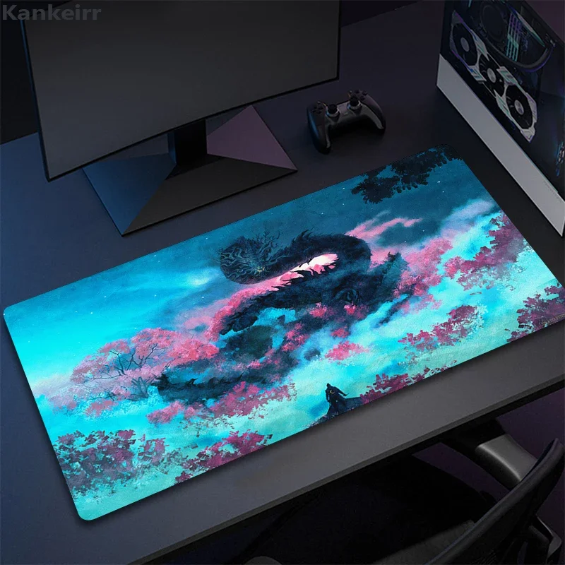 S-Seiros لوحة ماوس الكمبيوتر Sekiro لوحة ماوس للألعاب كبيرة 900x400 HD طباعة ماوس حصيرة ألعاب XXL السجاد الكمبيوتر حصيرة مكتبية لوحة المفاتيح البساط XL