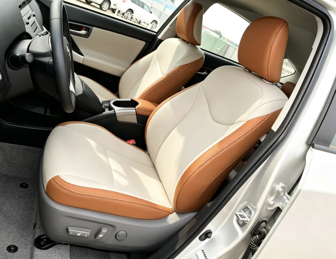 Für Alphard 30 2011~2017 Maßgefertigte Autositzbezüge Luxuriöses Nappaleder 100% Passgenau Innenraumzubehör 360 ° Vollständige Abdeckung – Detail 3