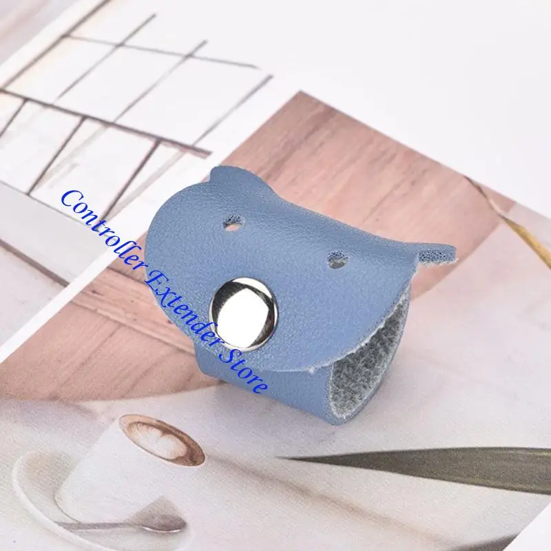 N84b Cartoon Bear PU Cable Clips Management Buckle Buckle Manage للأجهزة الإلكترونية