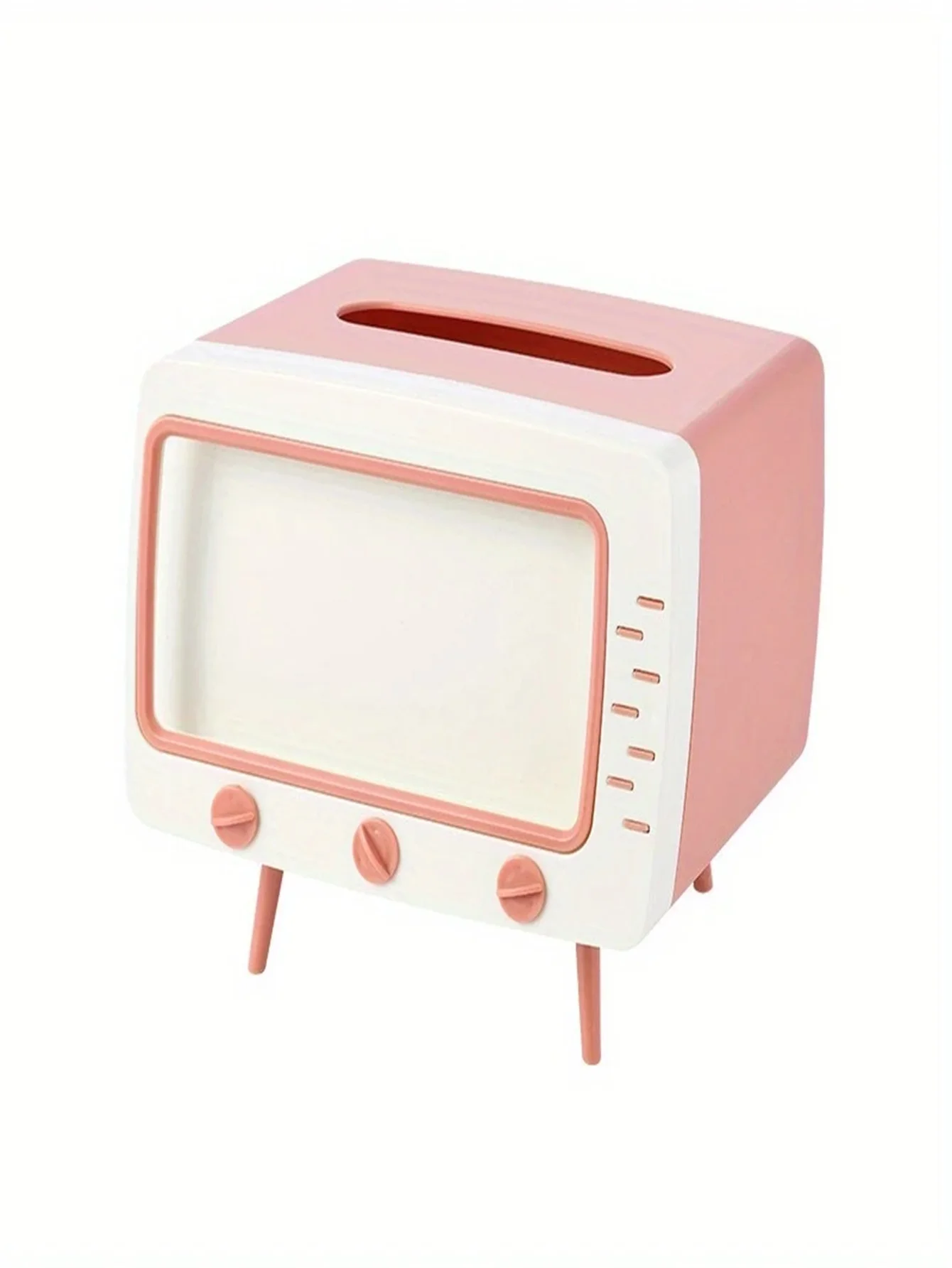 1 Creative Cartoon Tv Tissue Box Mobile Phone Holder - Father's Day Ideal Gift, Perfect Choice for Home Desk Decoration and Room Layout