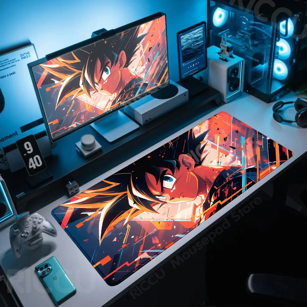 

HD PC peripherals Computer Gamer Lock Edge Keyboard Deskmat Oversize Anime Balls Goku D-dragons Carpet Non-slip Rubber Mouse Pad
