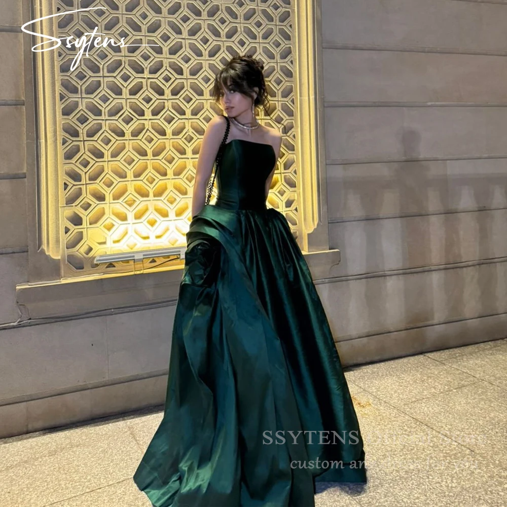 SSYTENS Dubai Customized Evening dresses A-line Wedding Prom Party Dress 2026 Luxury Strapless Floor-length فساتين سهر