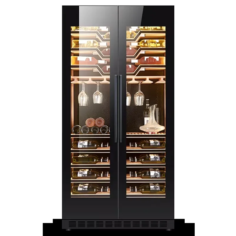 Nuelead NE-427S Single Glass Door Stainless Steel Smart Constant Temperature Wine Fridge Wine Beverage Cooler