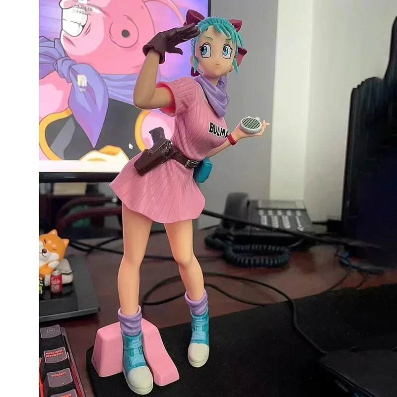 Anime Cartoon Dragon Ball Girl Series Bulma Ranchi Bulma Bidili Qiqi Animation Model Ornament Hand Figure Toy Gifts