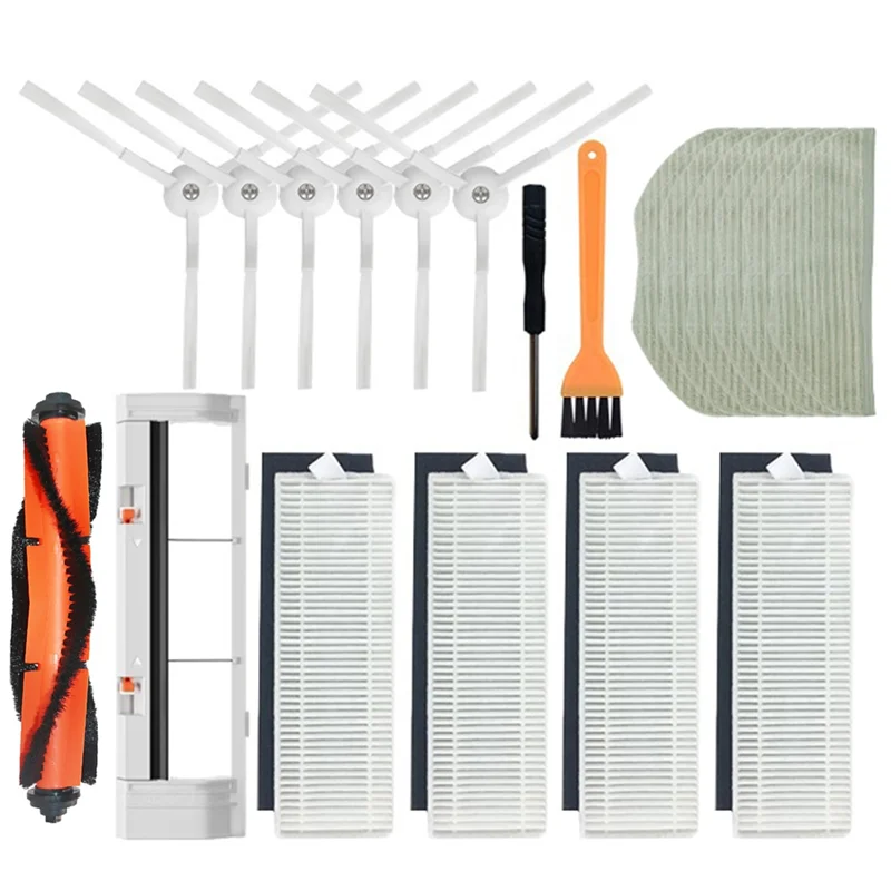 EAS-For Xiaomi Mijia G1 MJSTG1 Mi Robot Vacuum-Mop Essential SKV4136GL خزان المياه صندوق الغبار فرشاة رئيسية فلتر Hepa ممسحة الملابس