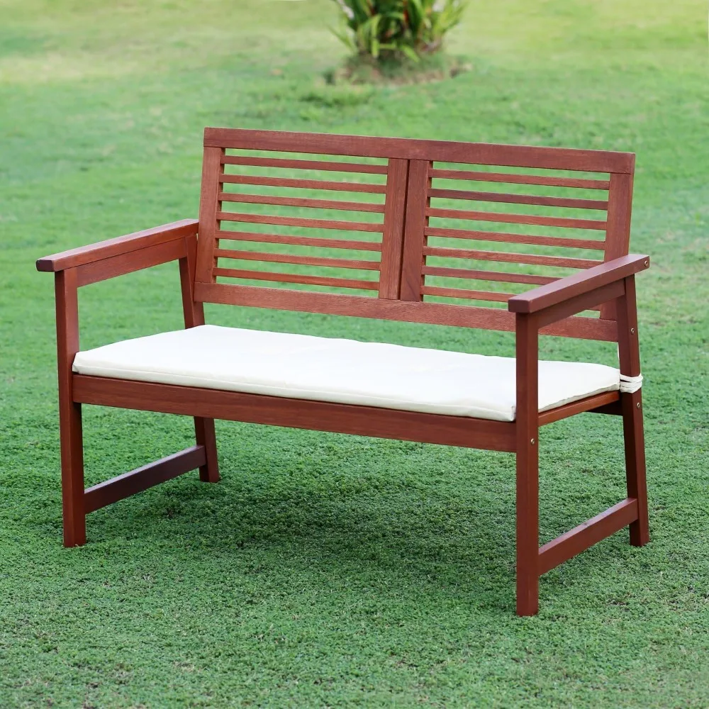 Tioman Hardwood Outdoor Bench in Teak Oil, 22.2