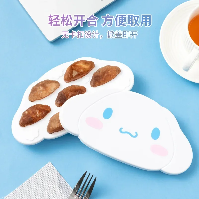 Sanrio Hello Kitty  Anime Ins Kawaii Ice Box Cute Cinnamoroll My Melody Large Capacity Ice Making Grid Grinding Tool Gifts Toys