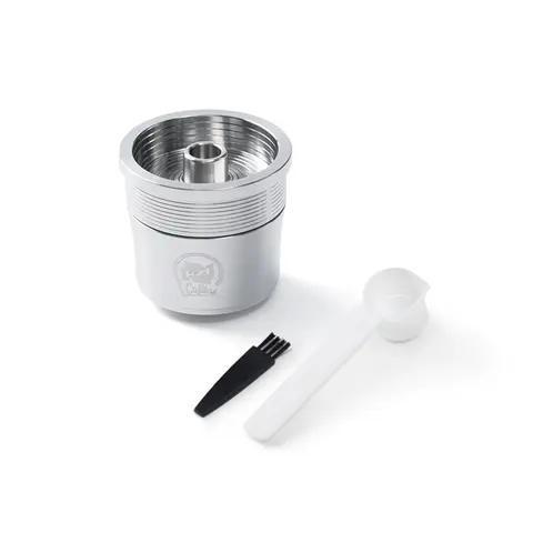 ICafilas 재사용 가능한 일리 커피 필터 탬퍼 세트, 스테인레스 스틸 리필 캡슐 포드 탬퍼, ILLY X9 X8 X7.1 Y5 Y3 Y1.1