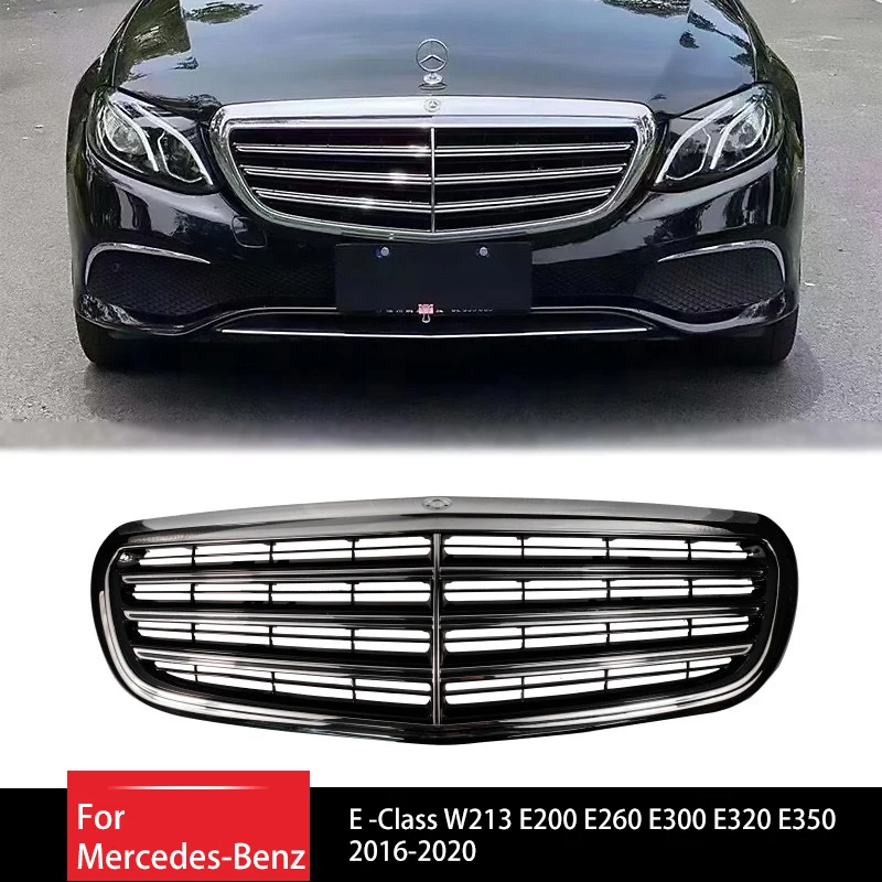 For Mercedes-Benz E -Class W213 E200 E260 E300 E320 E350 2016-2020 Front Bumper Grille Air Intake Grille Replacement