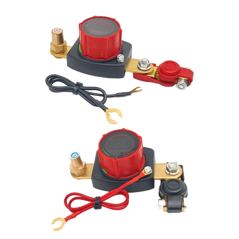 96GB Universal 12V to 24V Battery Cut Off Switches Including Easy Rotation and Gauge