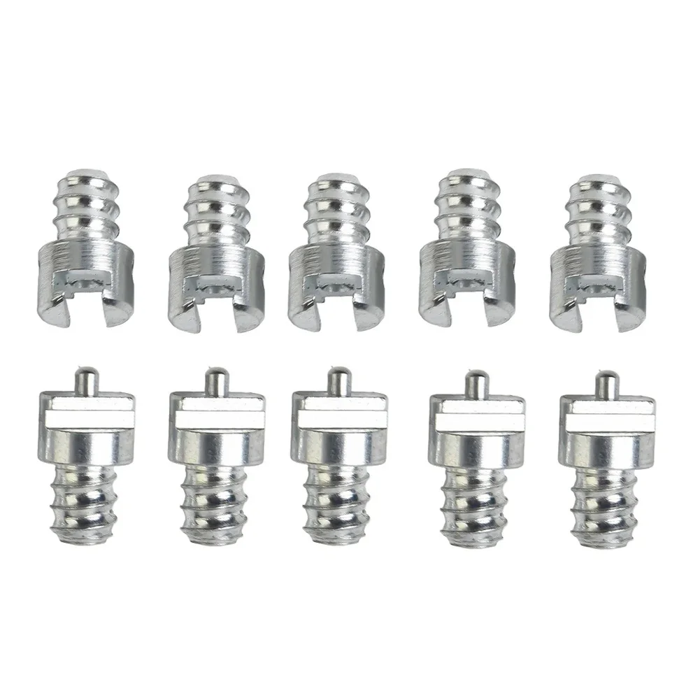 Male Female Join Connector Dredge Spring Fitting For Electric Drill Dredge Galvanized Set 10pcs 5 Carbon Steel Brand New