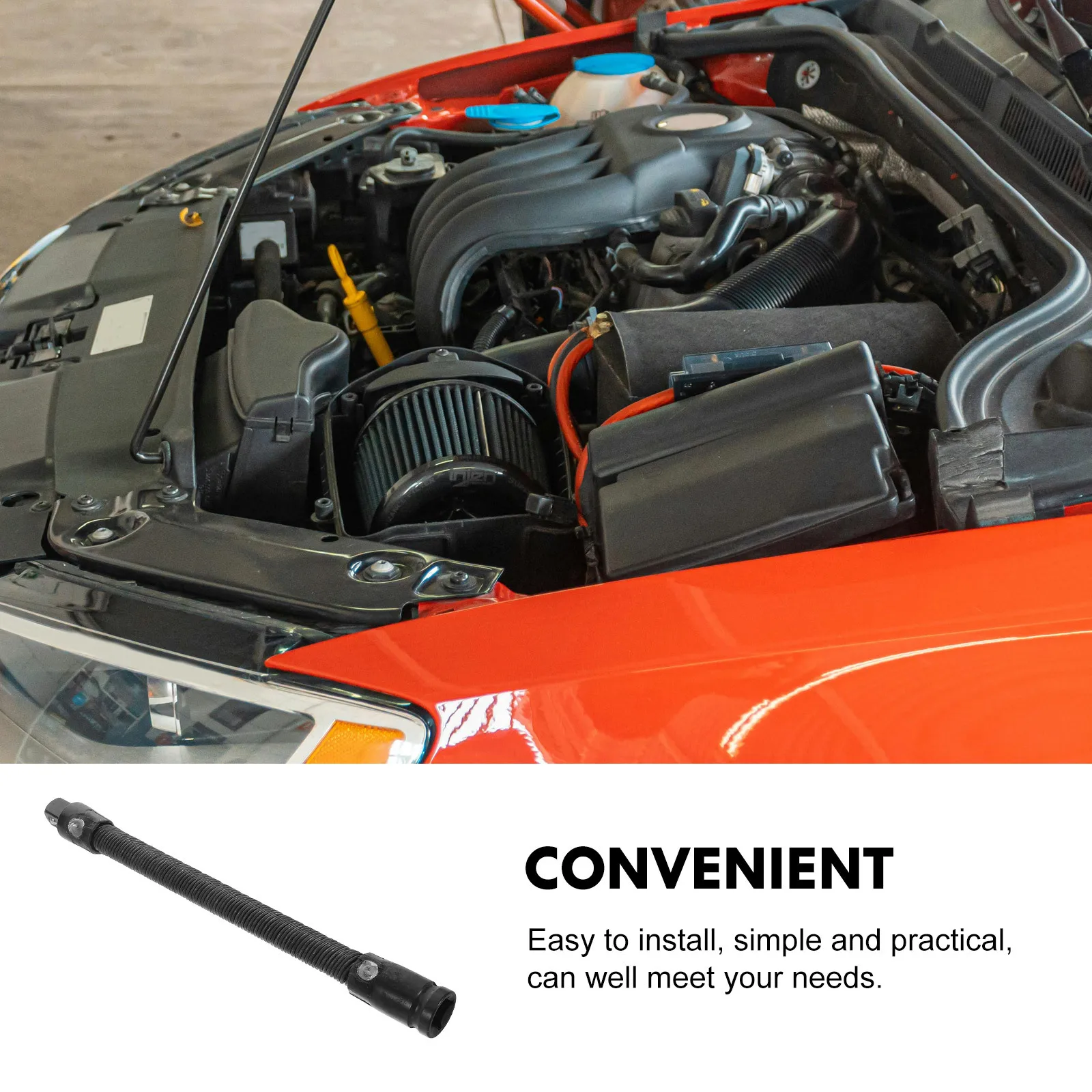 شريط تمديد المقبس المرن 12 بوصة تصميم ناعم قابل للانحناء لتمديد محول المقبس المرن الميكانيكي