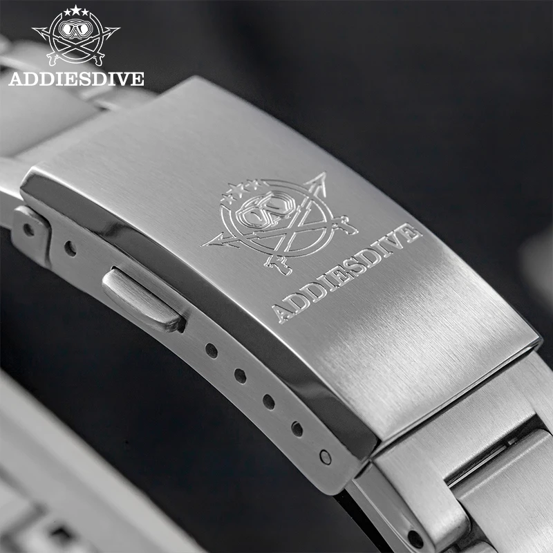 Addiesdive جديد ساعة رجالي فاخرة K1 فقاعة مرآة VH31 كوارتز ساعة اليد 36 مللي متر الفولاذ المقاوم للصدأ 100 متر مقاوم للماء مضيئة الموضة