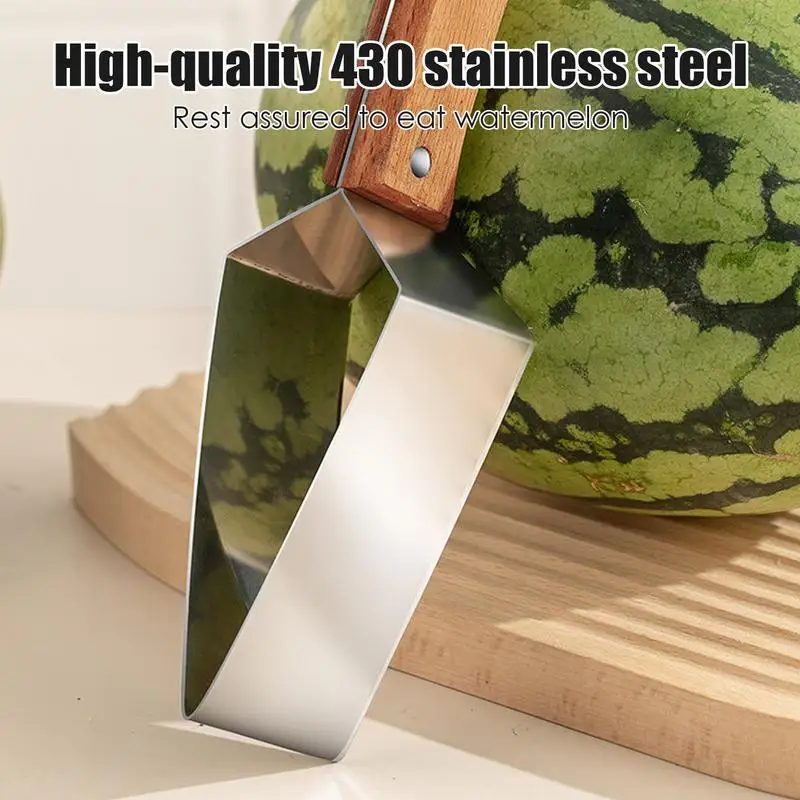 Watermelon Cuber Multifunction Triangle Watermelon Cutter Multifunction Fruit Cutting Tools Ergonomic Watermelon Slicer For