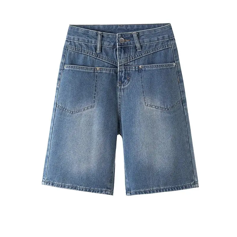 Pantaloni capri dimagranti a vita alta da donna primavera estate 2025 e pantaloncini di jeans - Jeans elasticizzati sottili e leggeri G269 Pantaloni casual