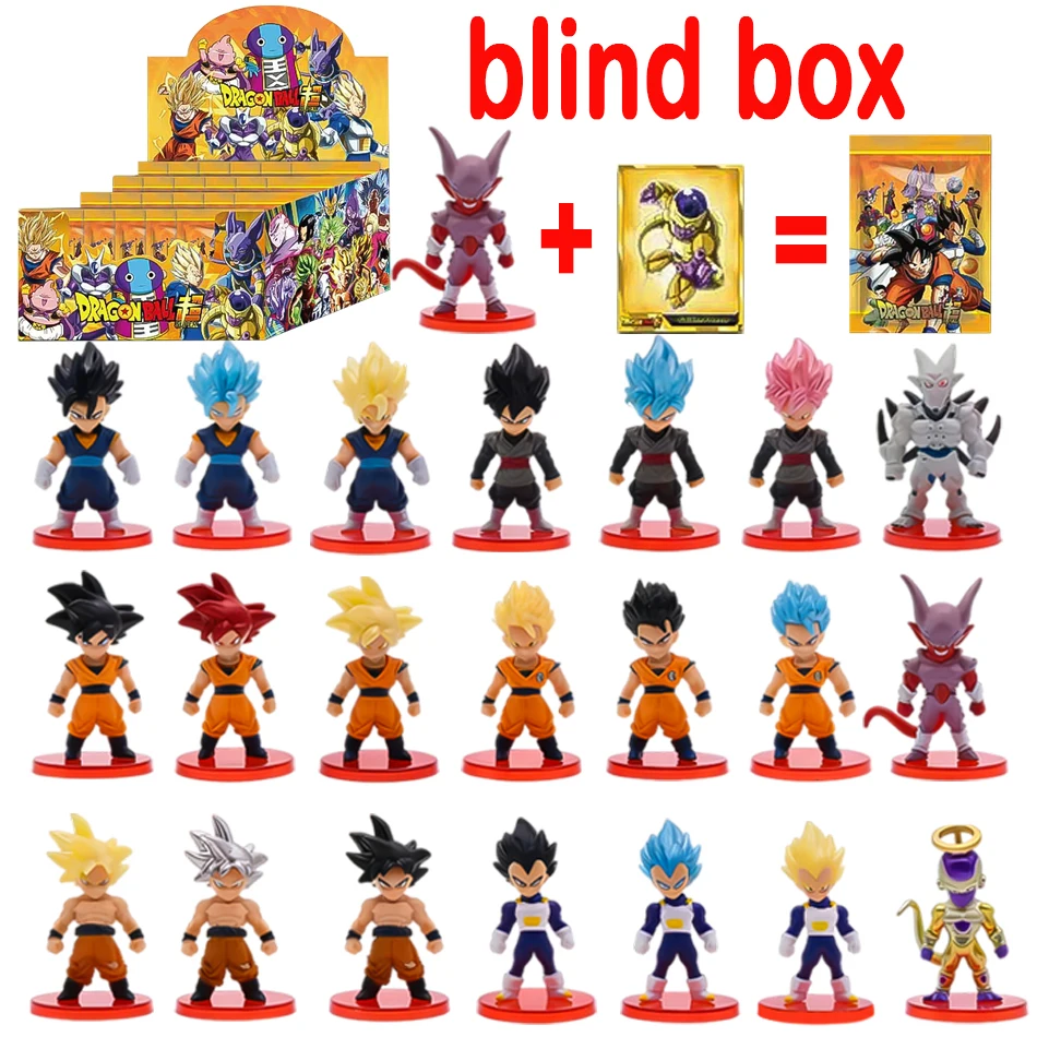 Dragon Ball Blind Box Super Son Goku Vegeta Broly Buu Action Figure Set Anime Figurines Ultra Instinct Model Friend Gifts Toys