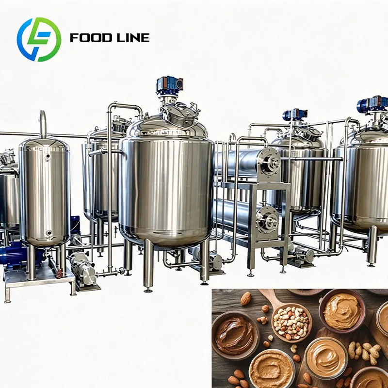 Hazelnut Butter Mixing Tank Cooling Machine Nut Paste Production Equipment Factory Customized