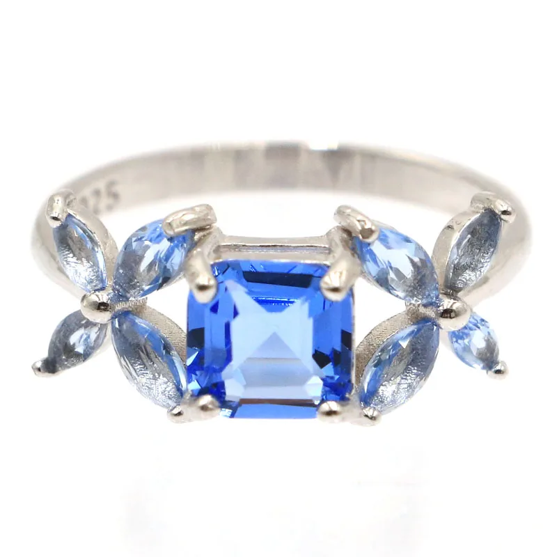 

Купите 4 и получите 1 бесплатно Кольца из твердого серебра 925 пробы 20x9 мм Jazaz 2,9 г Роскошный розовый кунцит Фиолетовый танзанит Свадьба