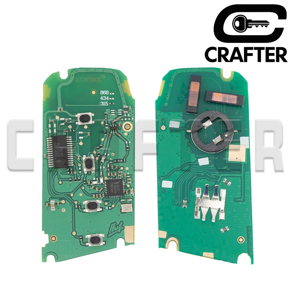 Chiave Crafters KR55WK49863 ID49 CHIP 315/433/868 MHz Chiave Smart Car adatta BMW CAS4 F Chassis 1 ~ 7 Serie X1 X3 con servizio di taglio chiave
