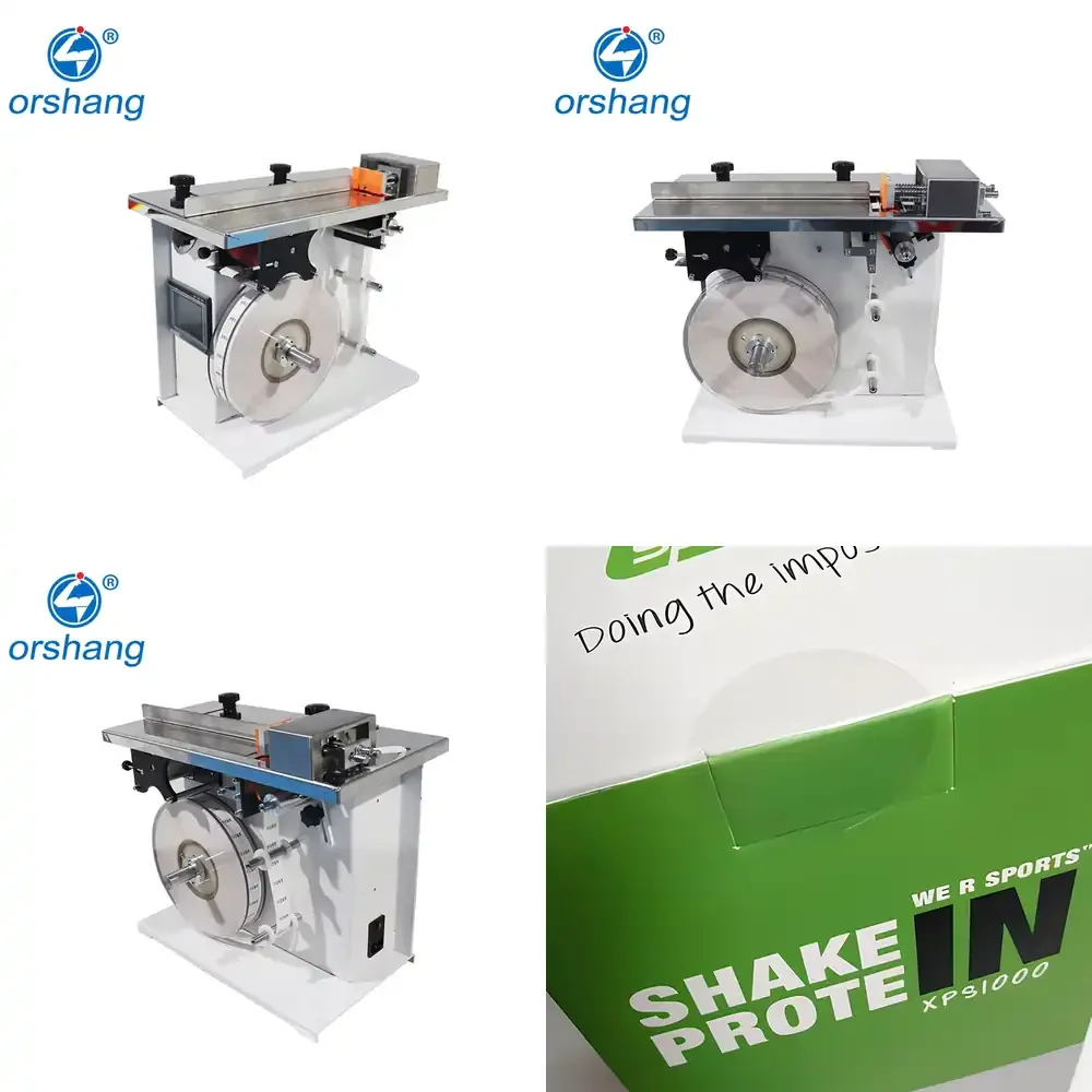 

Orshang Electric Semi Automatic PLC Motor Bearing Box Sealing Wood Case Labeling Machine Boost Production Reduce Costs