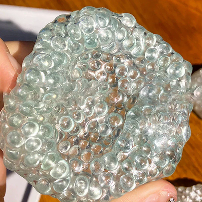 Creative Transparent Crystal Glass Beads Balls Stress Relieving Toys Slow Rebound Fidget Toy Children Toys