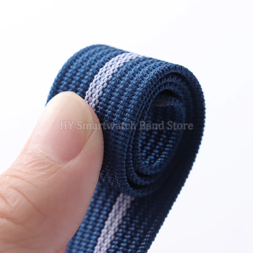 20 ミリメートルキャンバスナイロン時計ストラップセイコーモータス用オメガ折りたたみバックルミリタリースポーツブレスレット男性女性ユニバーサルブレスレット