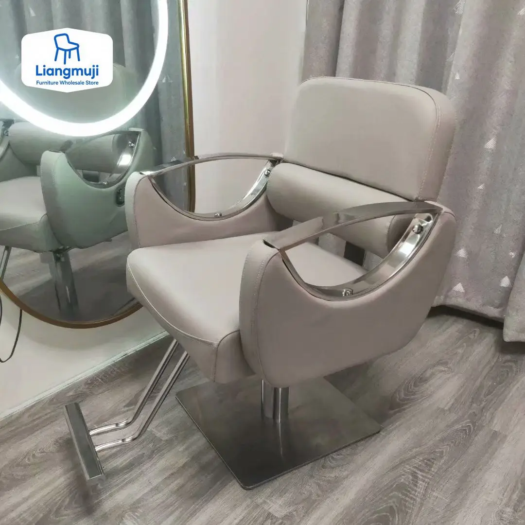 

Professional Barber Chairs Barbars Luxury Mat Chair Rolling Hairdresser Armchair Ergonomic Hair Salon Silla Salon Furniture