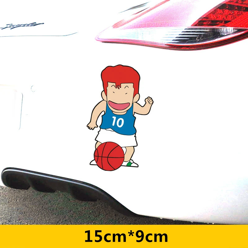 Car Stickers Slam Dunk Sakuragi Hanamichi Anime Funny Cartoon Decoration For Windshield Window Bumper Trunk Motorcycle D25