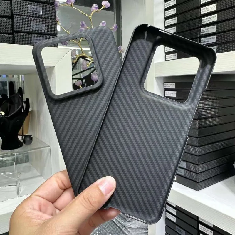 Carbon Fiber Case for Xiaomi 14 Pro Xiaomi 14 Case Aramid Fiber Case Mobile Phone Protective Cover Shell Phone Accessories