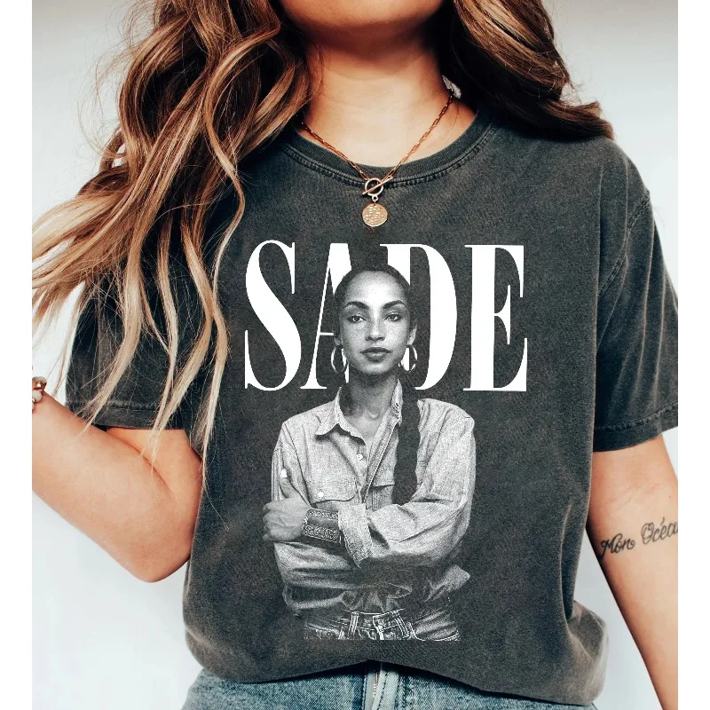 

Футболка Sade Adu World Tour, женская футболка, новая летняя повседневная модная хлопковая футболка унисекс