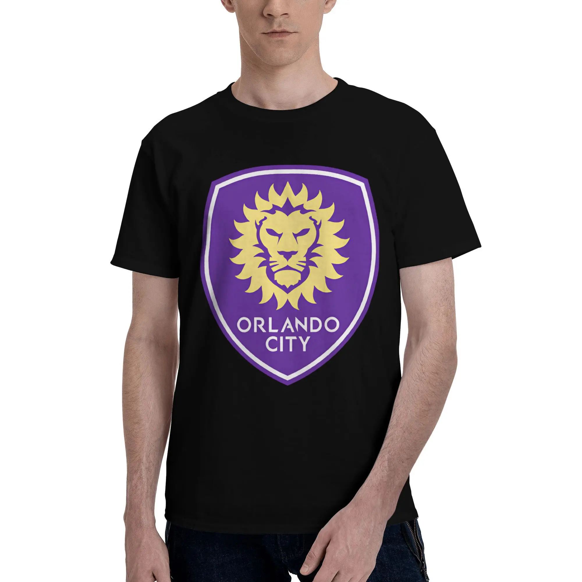 

New 2025 yaer Orlando City Logo t shirt men sleeve shirt